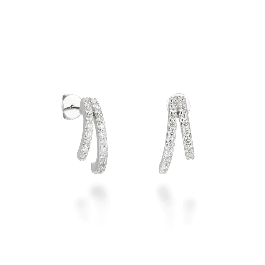 Winding Half-Loop Earrings